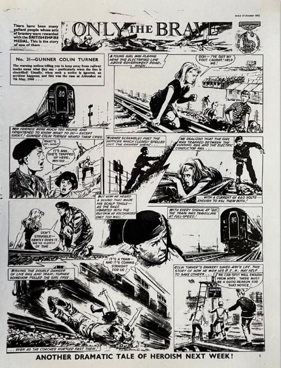 Extract from Eagle Comic 1962